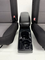 1998 - 2009 Ford Ranger Front Seats & Console, Black Gray Cloth , Extended Cab
