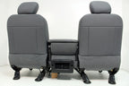 2009 - 2018 Dodge Ram 1500 2500 3500 Grey Cloth Bucket Seats Jump Seat Console
