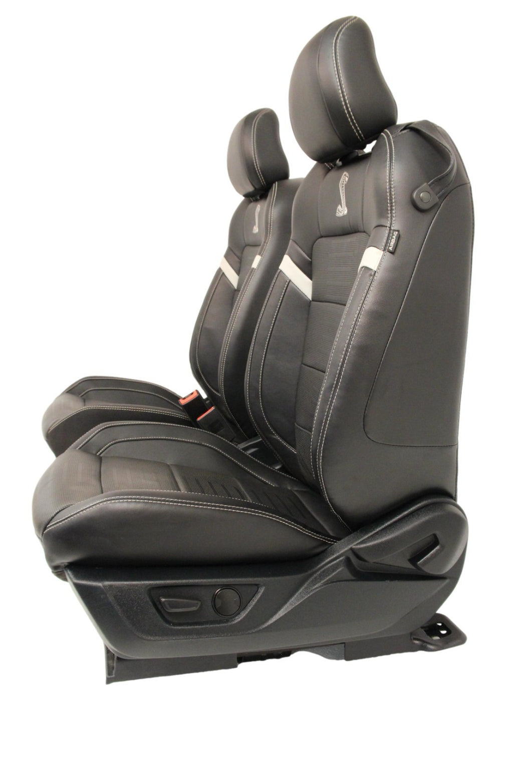 2015-2023 Ford Mustang Front Seats, Shelby GT500 Coupe Black Leather Heat & Cool