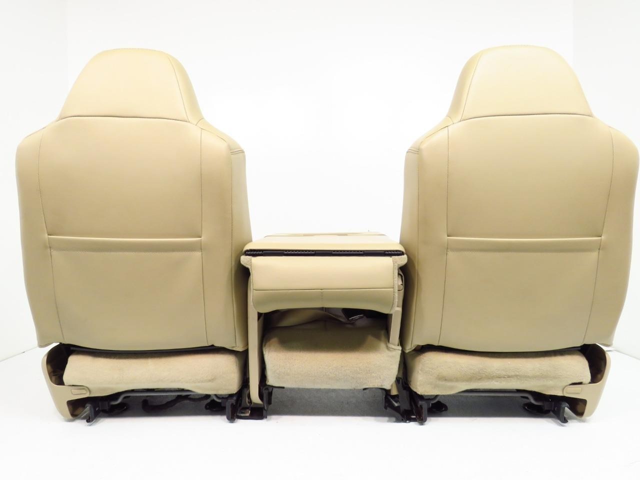 2008 - 2010 Ford Super Duty Front Seats w/ Jump, Lariat Tan Leather Heated Power