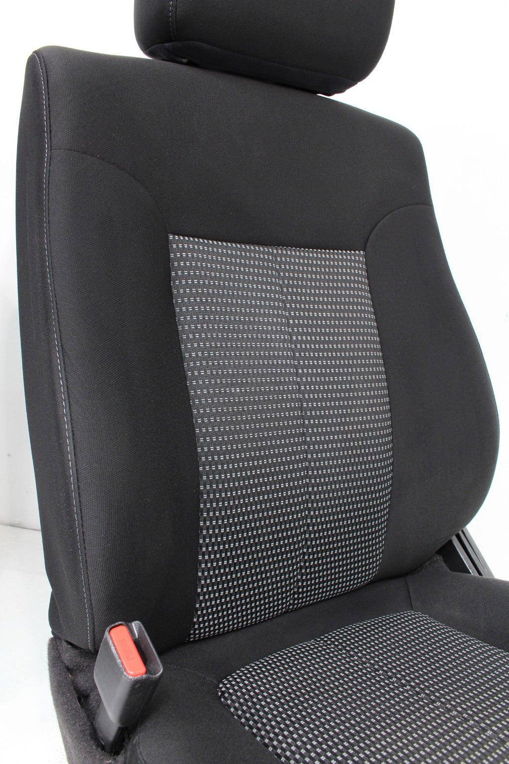 2009 - 2014 Ford F150 Front Seats, XL Black Gray Two-Tone Cloth, w/ Lumbar