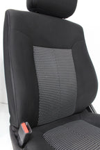 2009 - 2014 Ford F150 Front Seats, XL Black Gray Two-Tone Cloth, w/ Lumbar