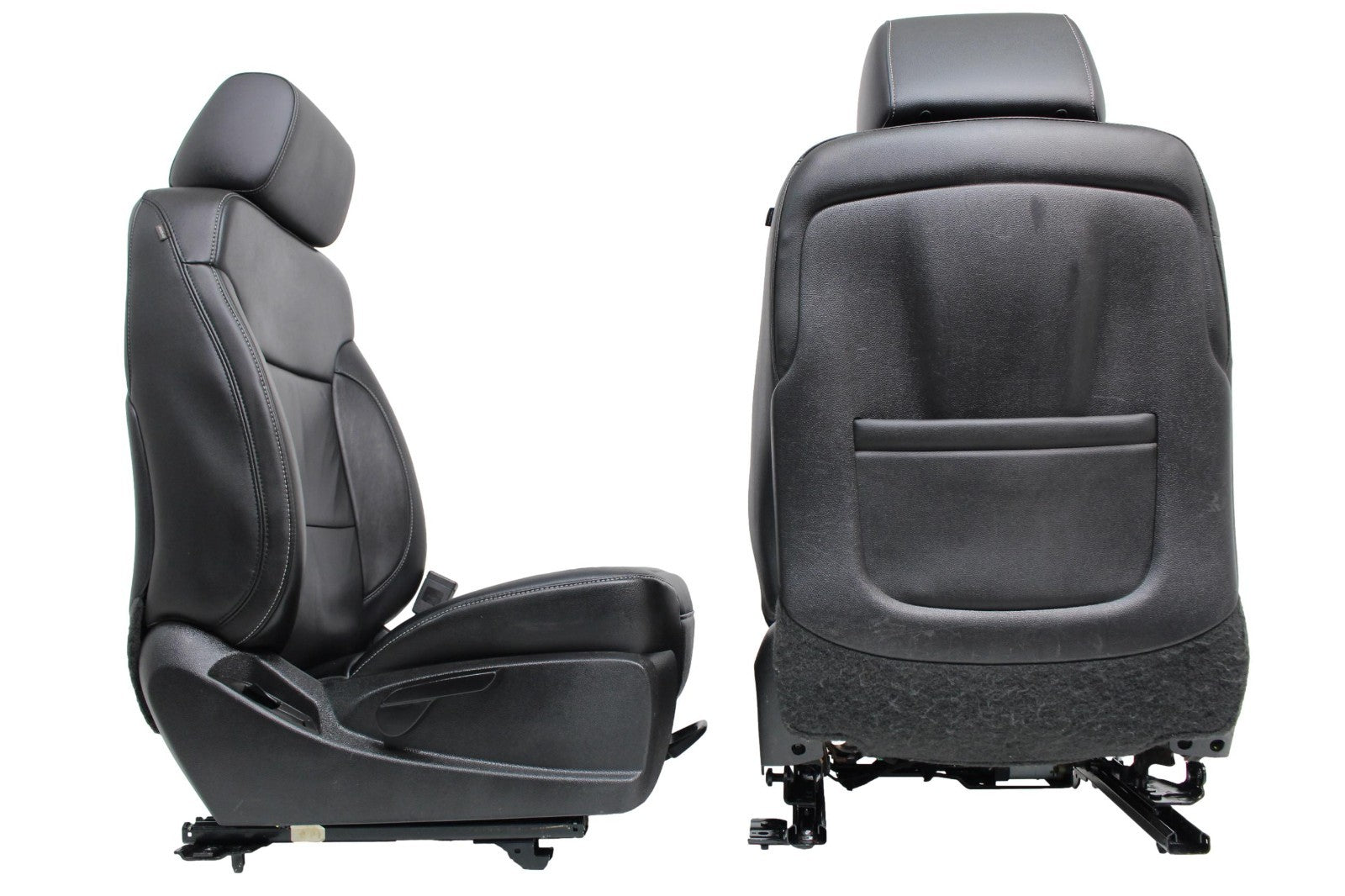 2014 - 2019 Sierra Chevy Silverado Front Seats, LT Black Leather w/ Power Driver