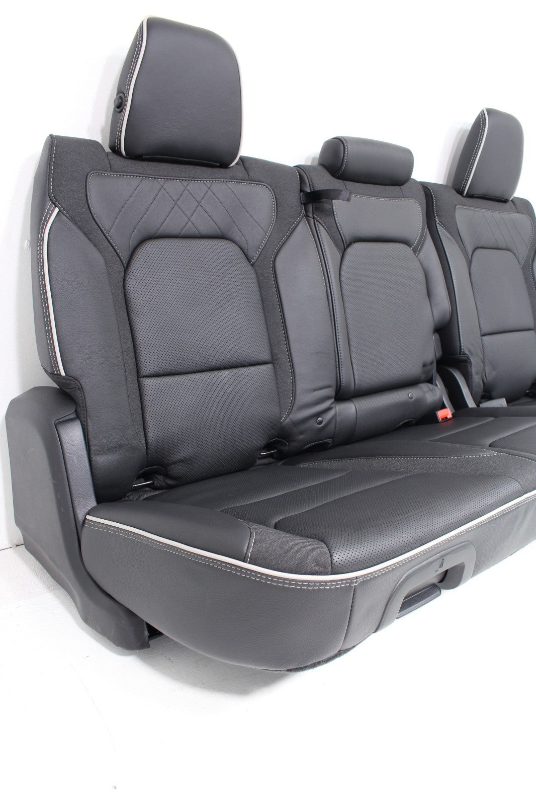 2019-2026 Ram 1500 Interior Seats Console Panels, Limited Quilted Black Leather