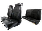 1994 - 2004 Ford Mustang Convertible Seats, GT Black Leather w/ Power Driver OEM