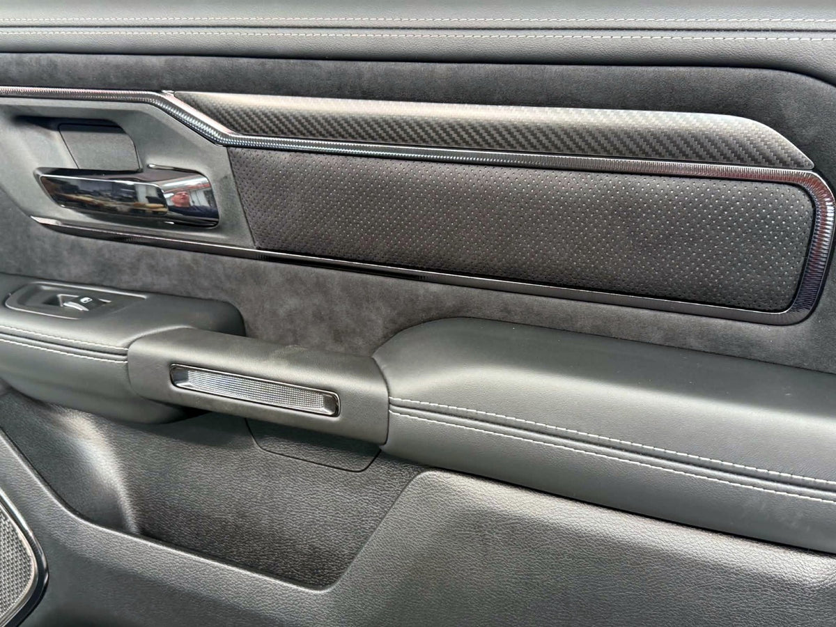 2019 - 2026 Ram 1500 Door Panels, Crew Cab RHO Black OE Carbon Fiber, ZERO MILES