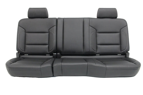 2014-2019 Sierra Silverado Extended Cab Rear Seats, LTZ Black Perforated Leather