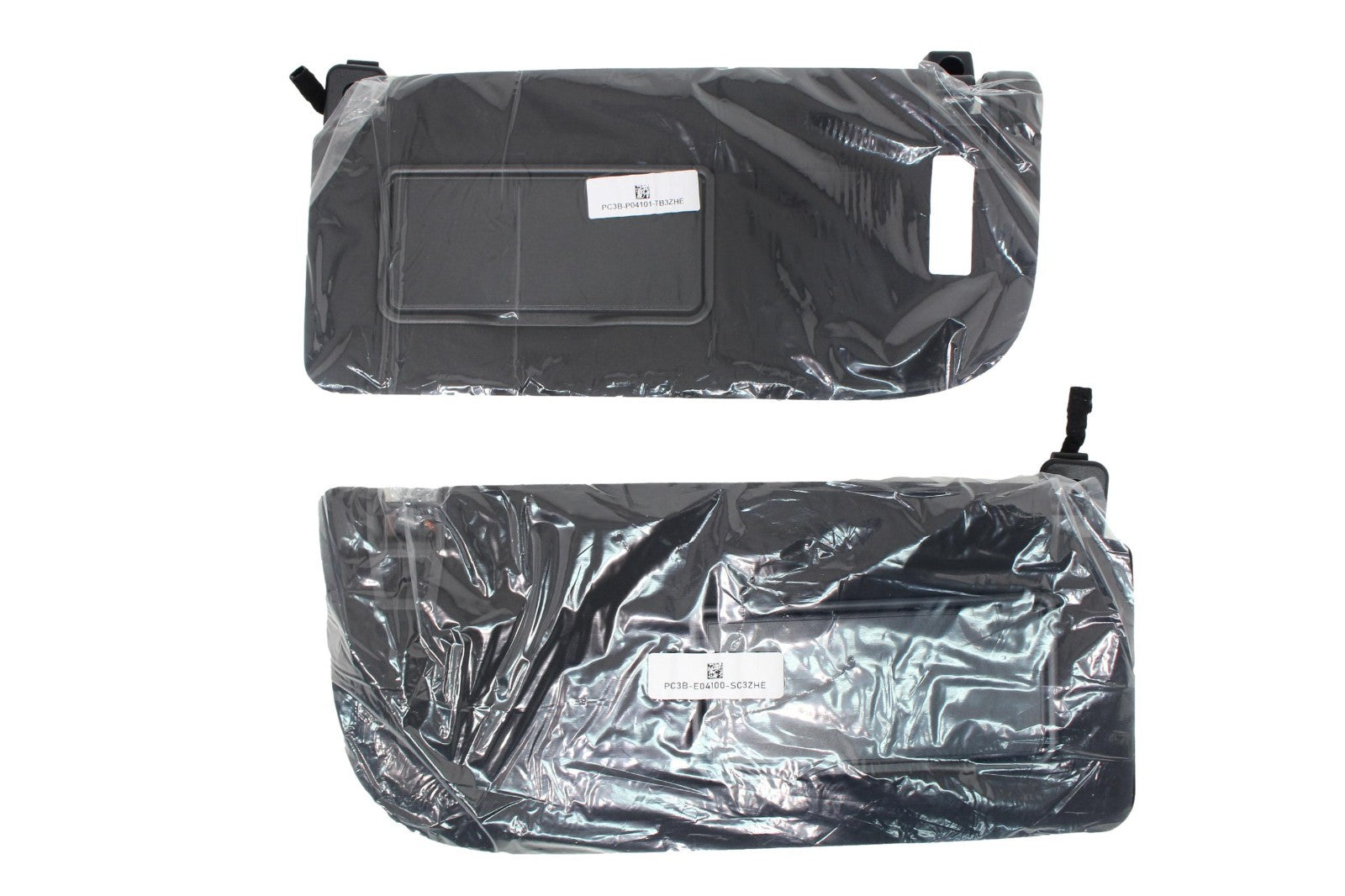BRAND NEW Ford F-250 F-350 Super Duty Sun Visor Shades Pair Lighted Power Black