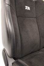 2008 - 2023 Dodge Challenger Seats Set,  Black Leather Suede w/ T/A Embroidery