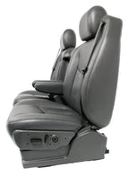 99-07 Sierra Silverado Front Seats, Dark Pewter Leather, Power 2-Way Lumbar