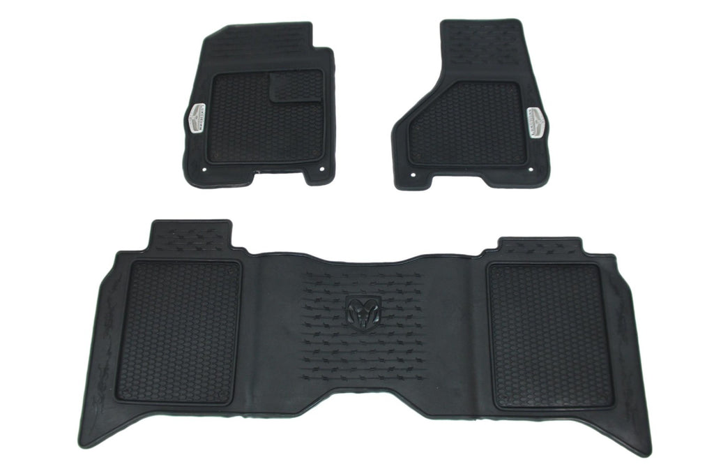 13-18 Ram 1500 2500 3500 Crew Cab OEM Limited Longhorn Hybrid Floor Mats, Brown