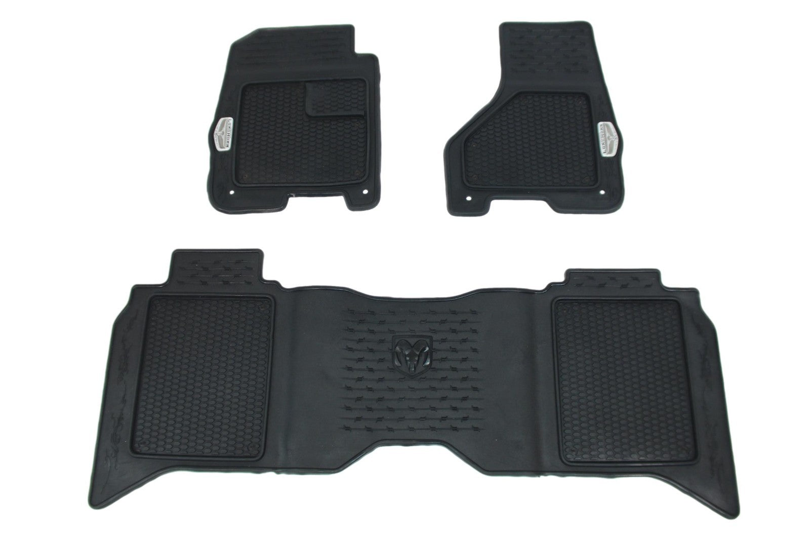 13-18 Ram 1500 2500 3500 Crew Cab OEM Limited Longhorn Hybrid Floor Mats, Brown