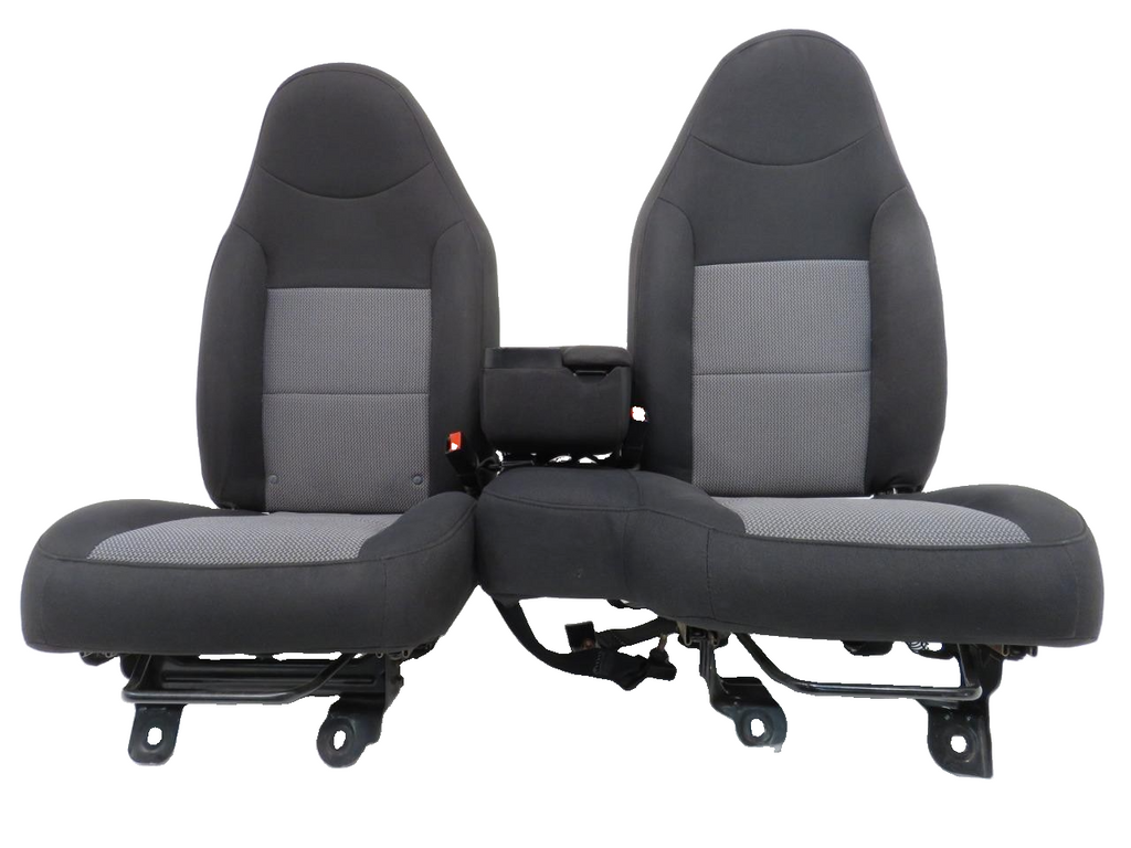 1998 - 2003 Ford Ranger Seats, Extended Cab 60-40 Split Bench, Black Gray Cloth