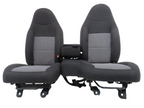 1998 - 2003 Ford Ranger Seats, Extended Cab 60-40 Split Bench, Black Gray Cloth