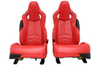 2020 - 2025 Chevy Corvette C8 Seats GT1 Adrenaline Red Leather 8-Way Power