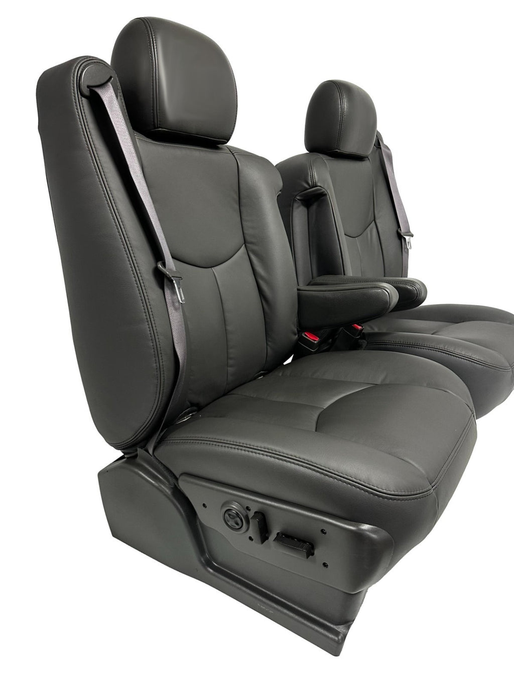 1999 - 2006 Chevy Silverado Front Seats, LT New Leather Dark Pewter Power Heated