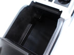 15-22 Ford Truck Center Console & Install Kit w/o Shifter - Black Leather Lariat