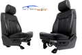 1999 - 2016 Ford Super Duty Front Seats, Lariat Black Leather, Power Heat Cool