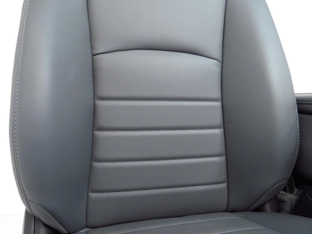2009-2018 Dodge Ram Front Seats Set, Work Grade Gray Vinyl Split Bench Manual