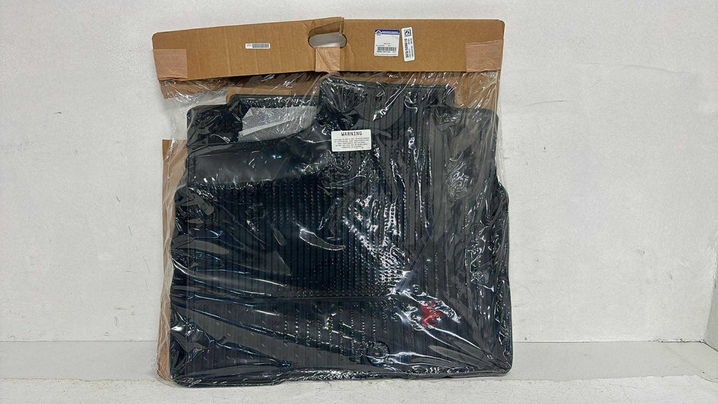 2019 - 2024 Ram 1500 Floor Slush Mats, Black Rubber Red Logo, Crew Cab, New OEM