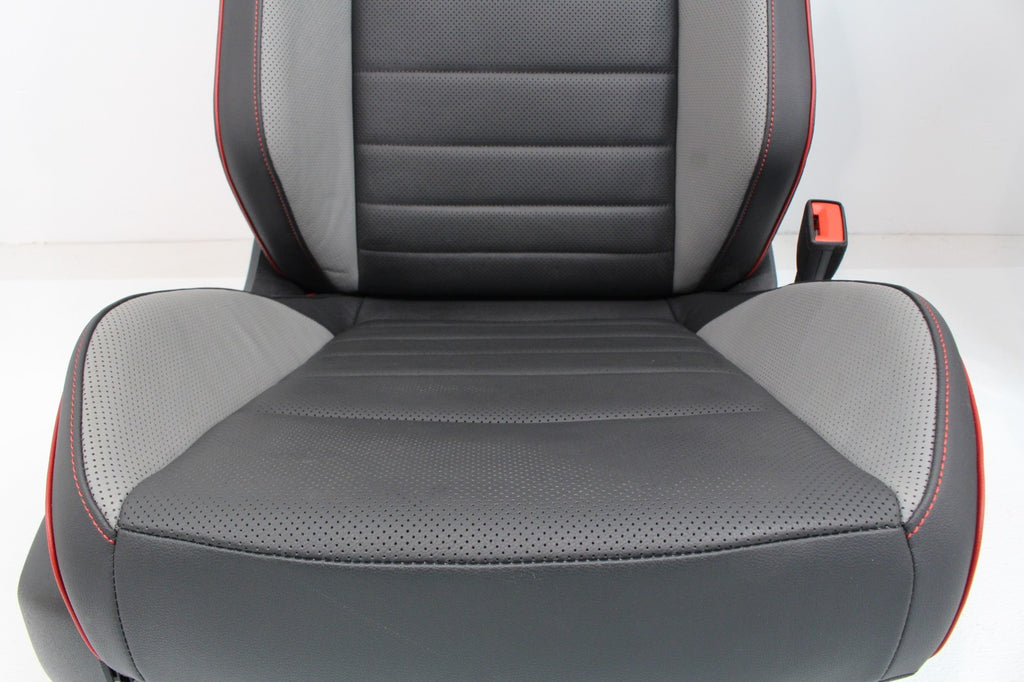2022 - 2025 VW Golf GTI Mk 8.5 Seats Set Two-Tone Leather Black Gray Heat Cool