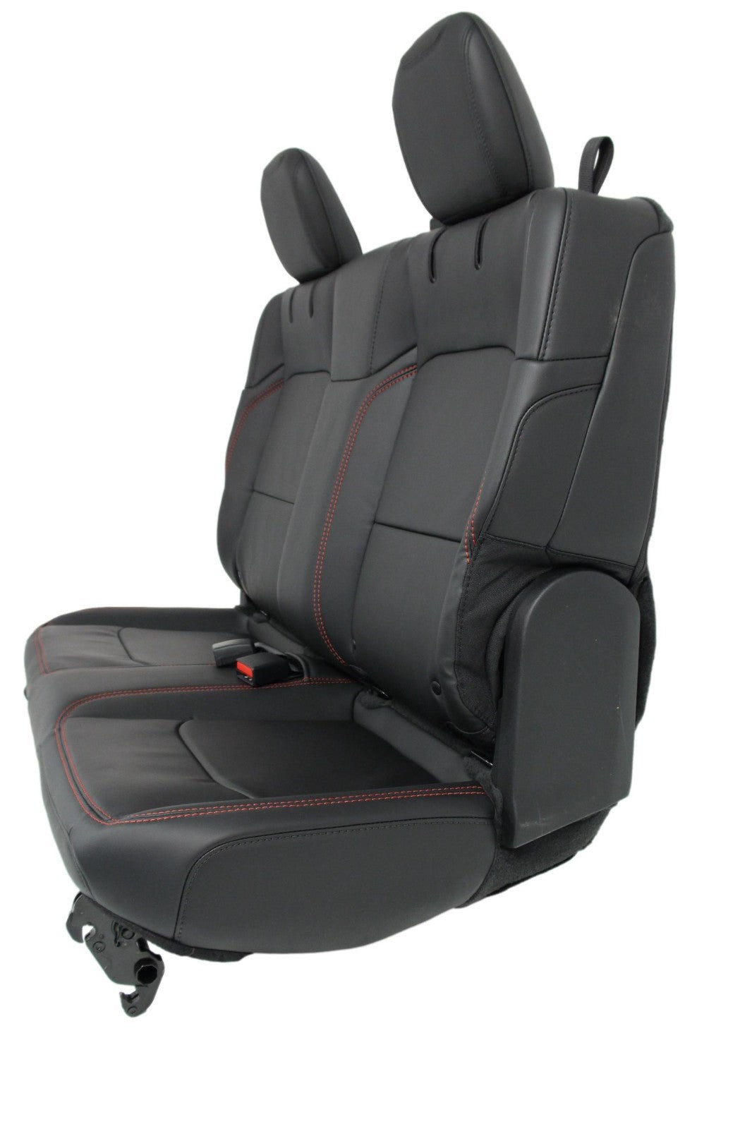2019 - 2026 Jeep Wrangler JL 2-Door Rear Seat, Nappa Black Leather Rubicon Red