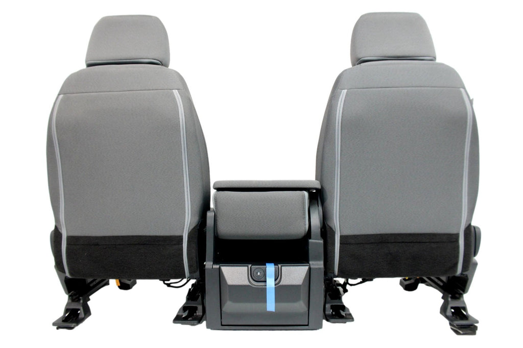 2021 - 2026 Ford F150 Front Seats, XL Slate Gray Cloth Manual Gray w/ Jumpseat