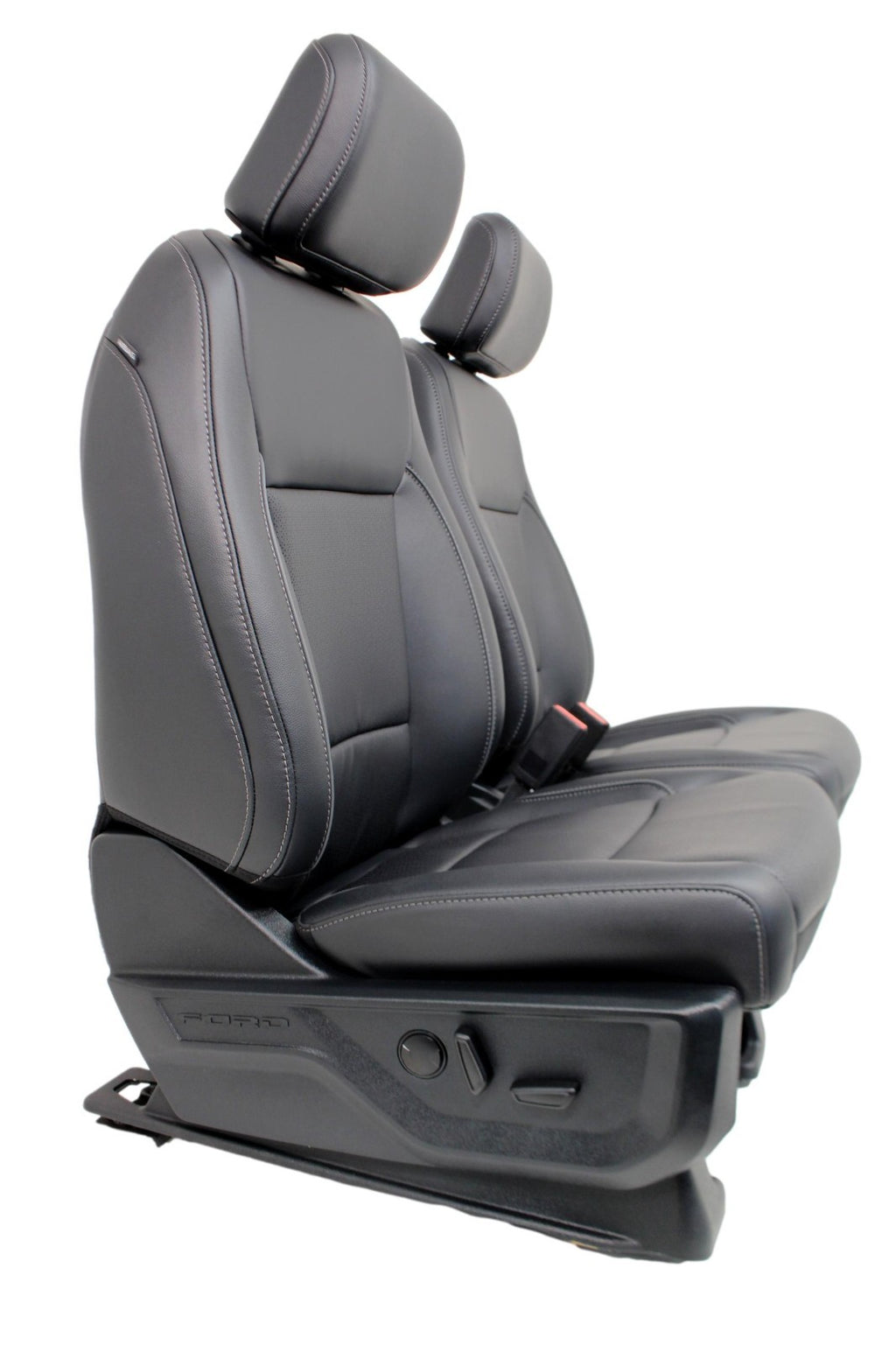 2021 - 2026 Ford F150 Super Duty Crew Cab Seats, Lariat Black Leather Heat Cool
