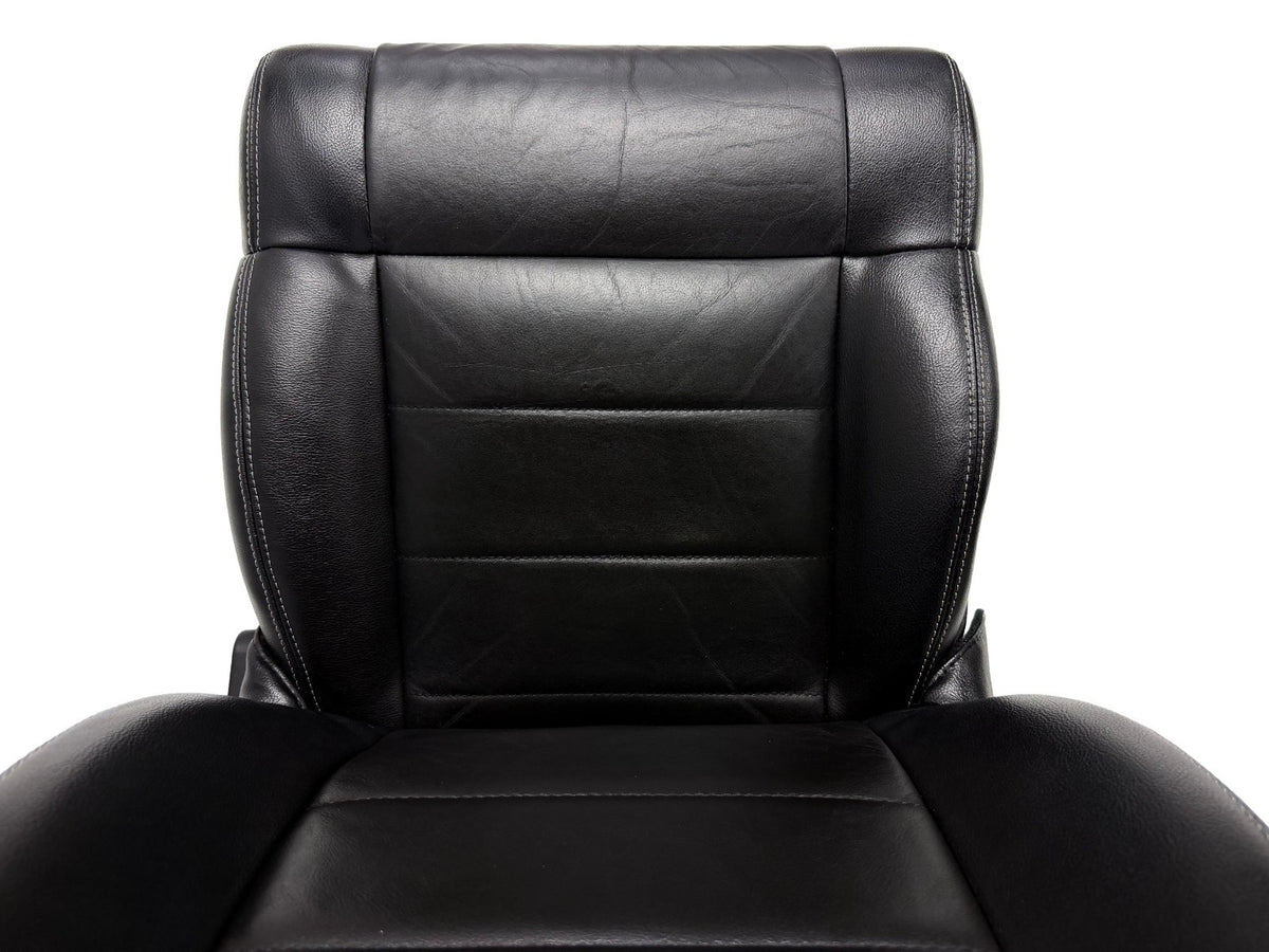 2007-2018 Jeep JK JKU 4-Door Wrangler Unlimited Seats Set, Black Leather Heat
