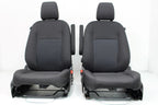 2015 - 2023 Ford Transit Black Cloth Front Bucket Seats with Armrests