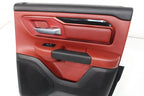 2019 - 2024 Dodge Ram 1500 Rebel Quad Cab Door Panels Set Black Red Switches OEM