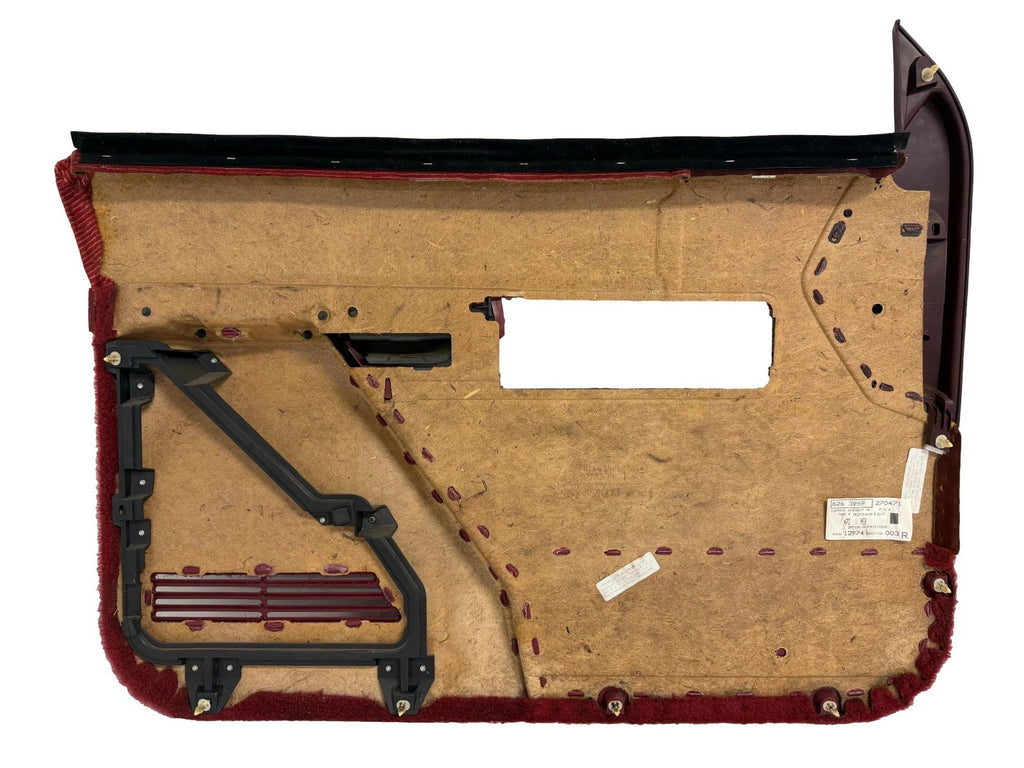 88-94 Chevy GMC Silverado Suburban C/K OBS Front Door Panels, Garnet Red MINT