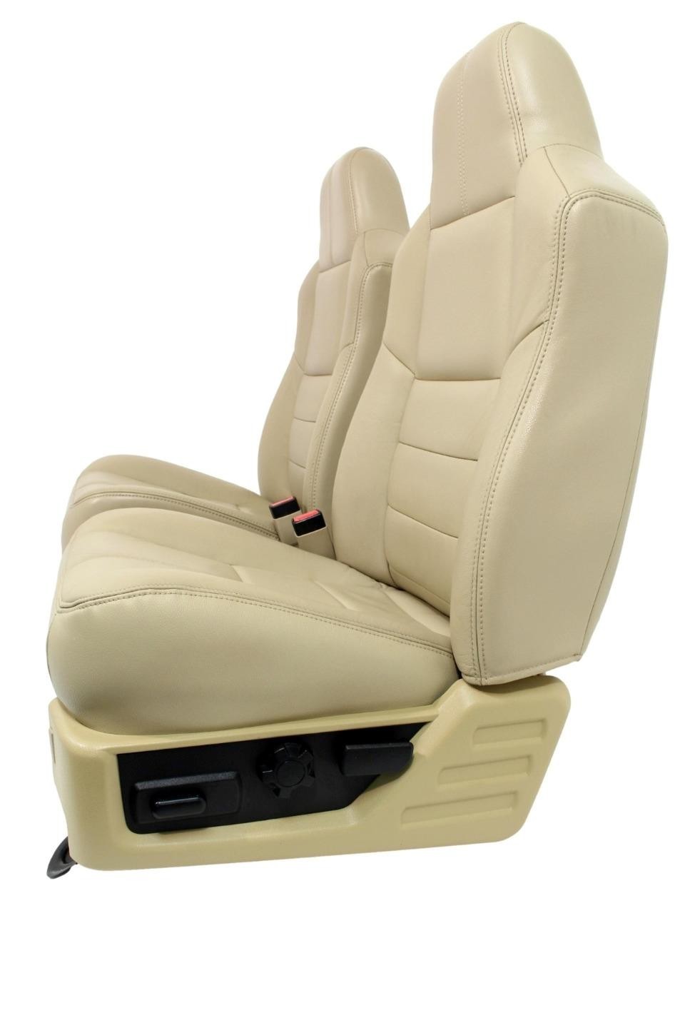 2008 - 2010 Ford Super Duty Front Seats, Lariat Tan Leather Heated Powered OEM