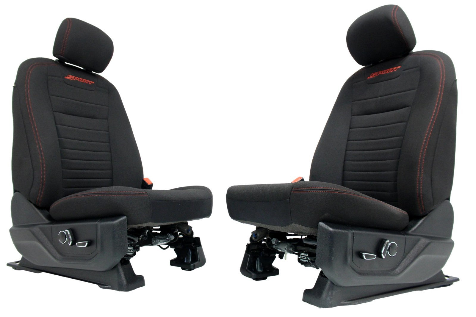 2015 - 2022 Ford F150 & Super Duty Front Seats, XLT Sport Black Cloth Power Heat