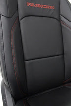 18 - 26 Jeep JL JLU JT Wrangler Front Seats, Rubicon Black Nappa Leather w/ Red