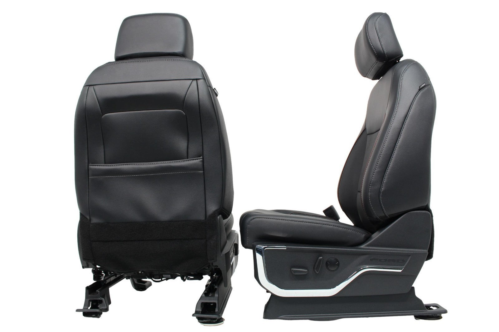 2023+ Ford Super Duty Seats Set, Crew Lariat Sport Black Leather Brown NEW