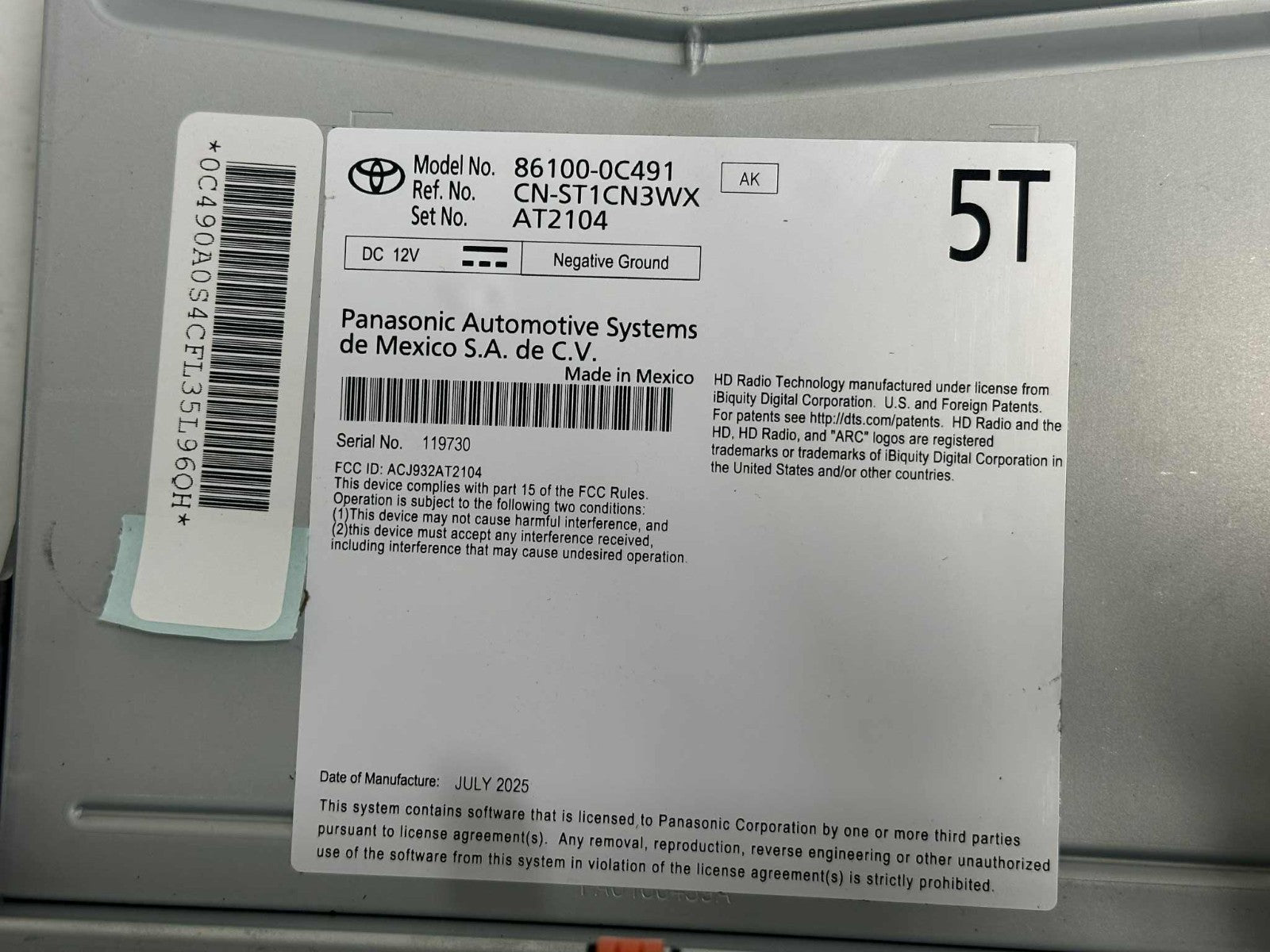 2022 - 2026 Toyota Sequoia Tundra TRD OEM 14" JBL Head Unit Radio GPS Nav Screen