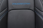 18-25 Jeep JL JLU JT Wrangler Front Seats, Black Nappa Leather w/ Blue Stitching