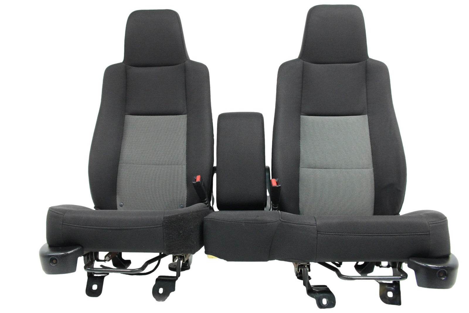 1998 - 2009 Ford Ranger Seats, 60-40 Split Bench, Black Gray Cloth, Extended Cab