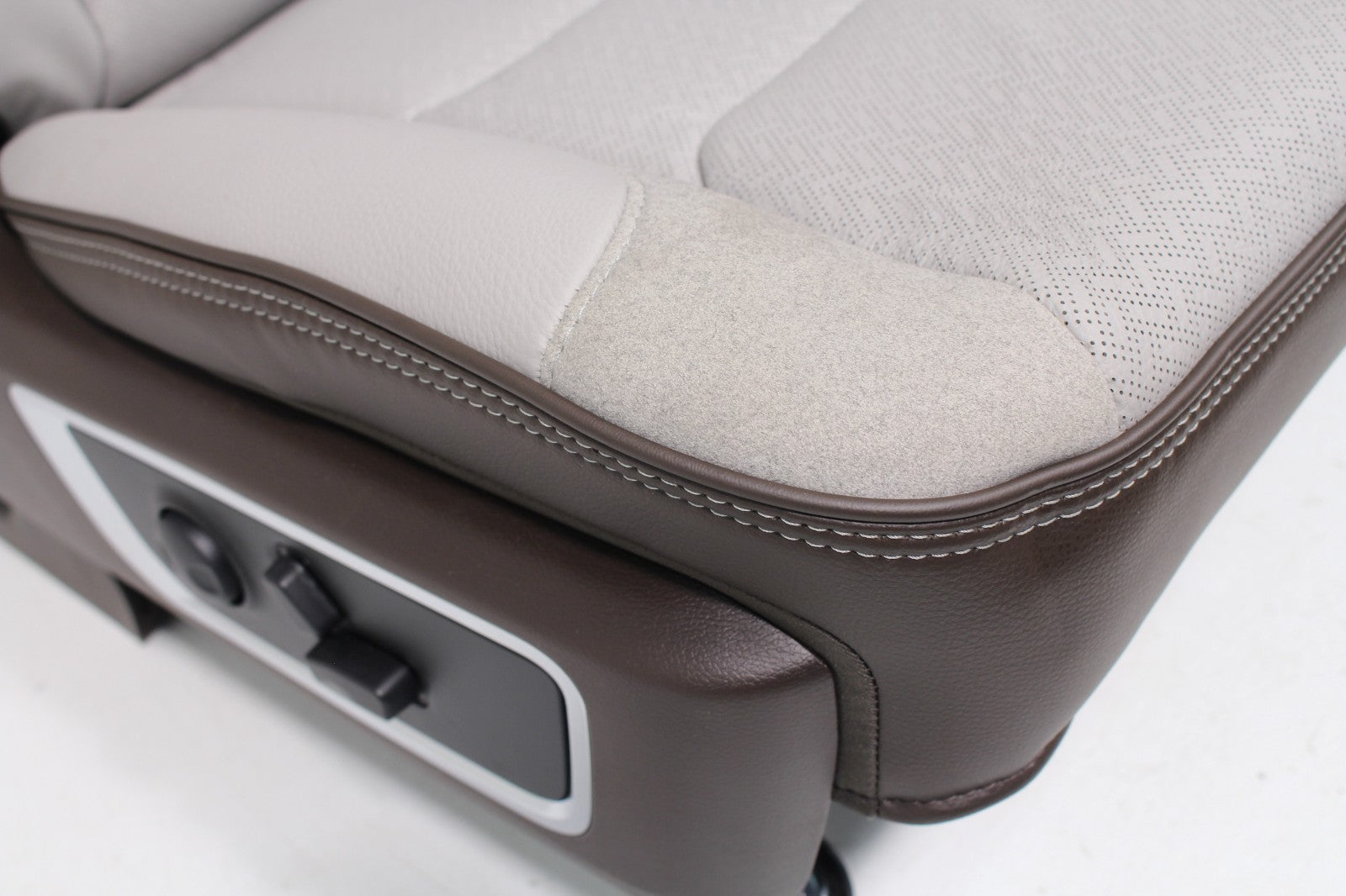 2019 - 2025 Ram 1500 Seats, Crew Cab Set, Laramie Leather, Salt Gray Bison Brown