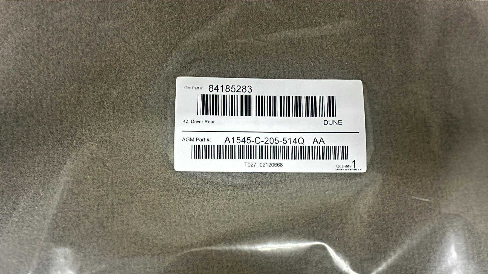 2014 - 2018 GMC Yukon Chevy Tahoe SUV OEM Floor Mat Set, Dune Carpet Crew Cab