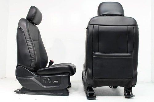 2015-2022 Ford F150 Super Duty Lariat Front Seats, Black Leather Heat Ventilated