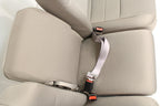 1999-2010 Ford Super Duty Stone Gray Cloth Bucket Seats with Folding Jump Seat