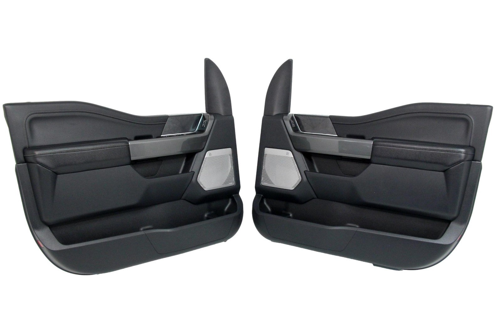2021 - 2026 Ford F-150 Lariat Front Door Panel Pair, Black B&O Sound Ambient OEM