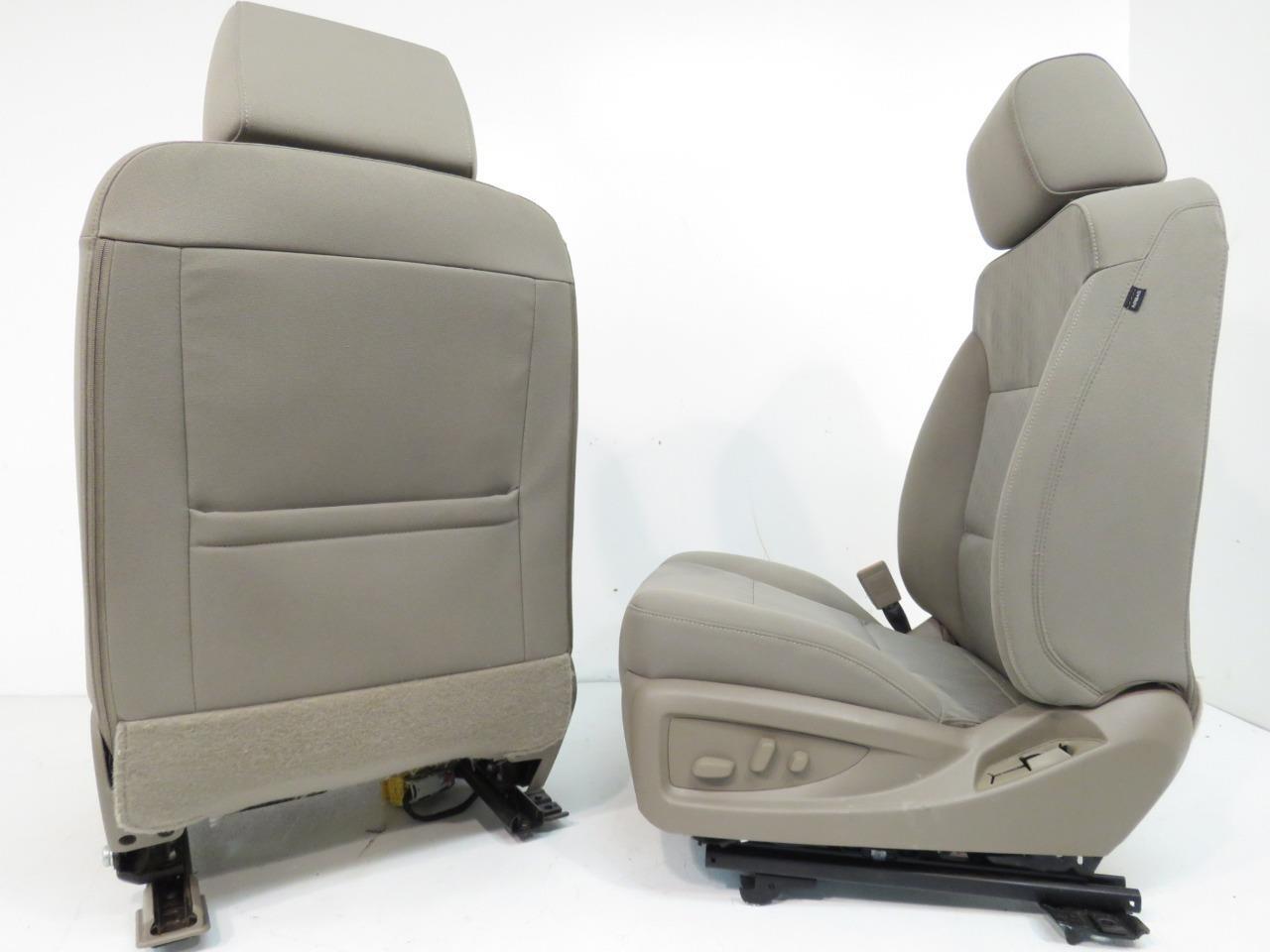 2014 - 2019 Chevrolet Silverado & GMC Sierra Tan Cloth Powered Front Seats