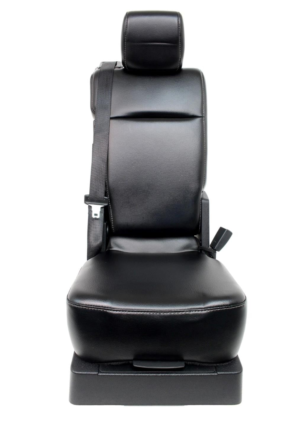 2015 - 2024 Ford F150 F250 Super Duty Jump Seat Center Console Black Leather Kit