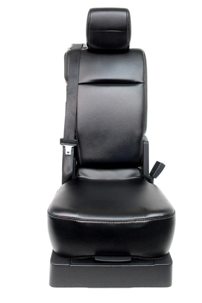 2015 - 2024 Ford F150 F250 Super Duty Jump Seat Center Console Black Leather Kit