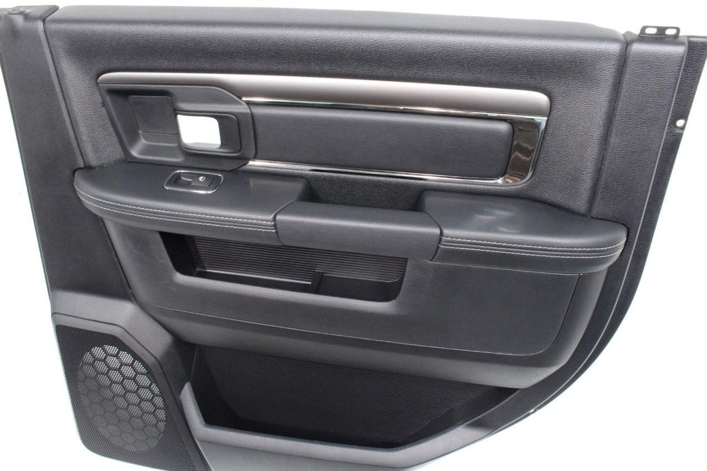 2013 - 2018 DS Ram Door Panels, Crew Cab Laramie Black w/ Switches OEM Mint