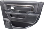 2013 - 2018 DS Ram Door Panels, Crew Cab Laramie Black w/ Switches OEM Mint