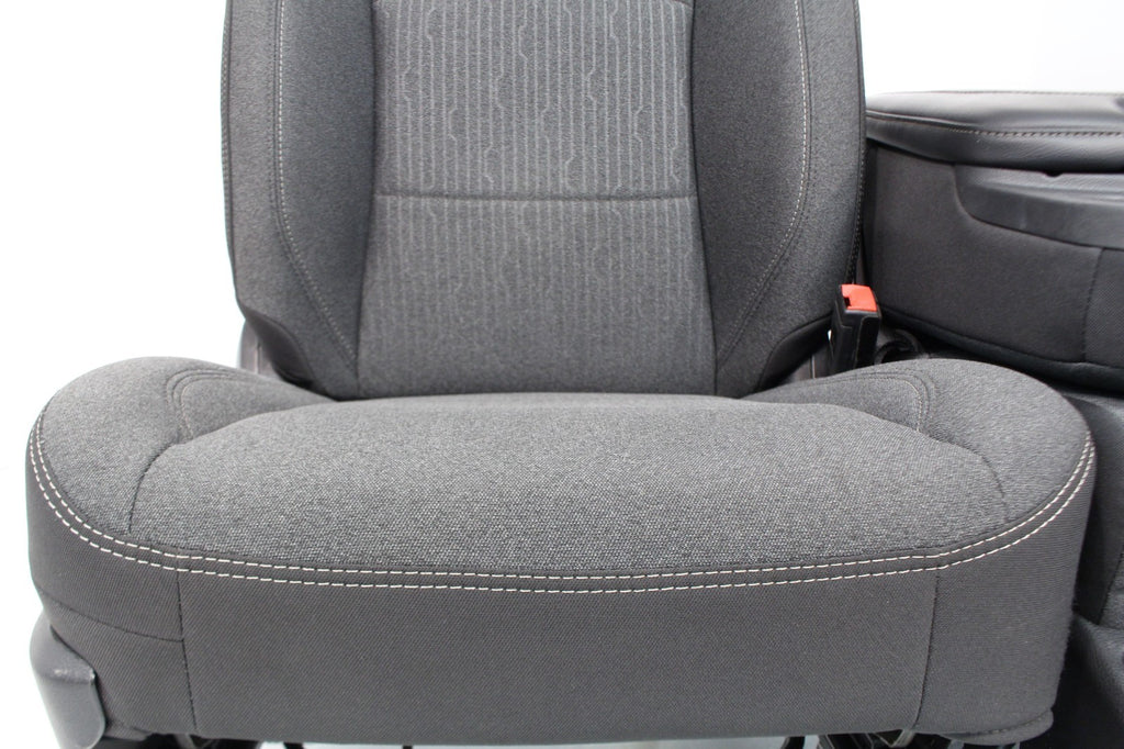 2019 - 2024 Ram HD Front Bench Seat, Diesel Gray Cloth Manual w Center Jump Seat